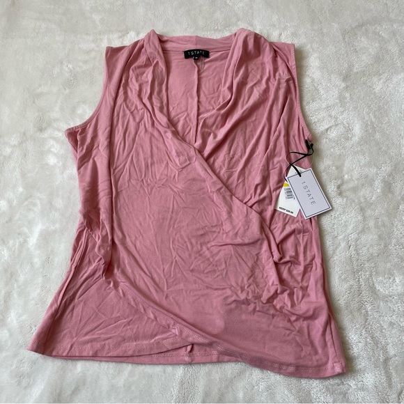 1. State Blush Pink Sleeveless Blouse size M NWT - Picture 3 of 8